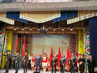 делегация Починковского округа приняла участие в торжественном собрании по подведению итогов социально-экономического развития Мстиславского района - фото - 11