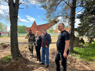 глава округа А.В. Голуб проинспектировал ход реконструкции Парка Гастелло - фото - 3