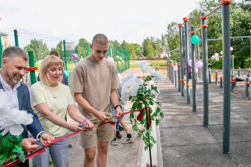 в поселке Стодолище открыли новую спортивную площадку ГТО - фото - 9