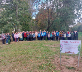 в деревне Лучеса состоялась акция «Роща Памяти» - фото - 17